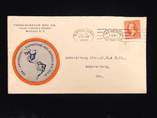 NY BUFFALO 1900 COVER #279B PAN AM EXPO SLOGAN CANCEL, EXPO DESIGN