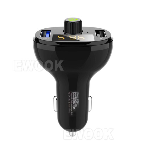 Bluetooth Radio Car Kit Wireless FM Transmitter Dual USB Charger MP3 Player OZ - Picture 4 of 9