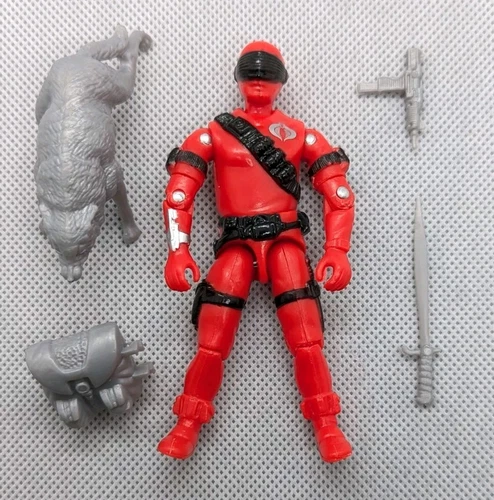 GI Joe Black Major Red Shadow Snake Eyes Crimson Commando V2 Silver Timber ARAH