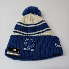 Indianapolis Colts NFL New Era Winter Knit Hat Beanie Fleece Lined One Size NWT