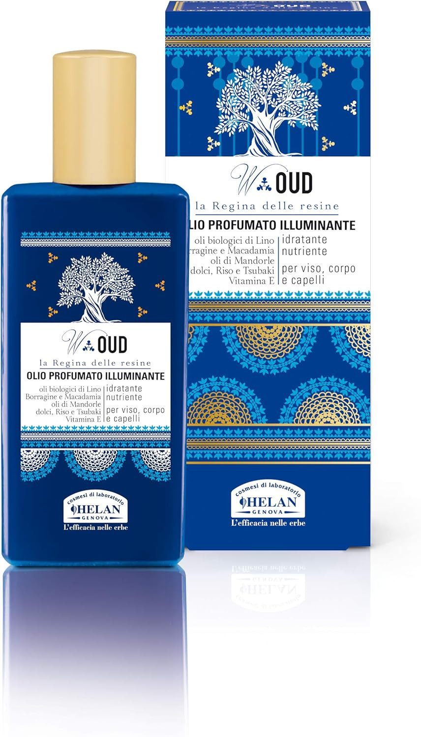 Olio Secco W Oud Illuminante Helan - Effetto Seta per Pelle e Chioma