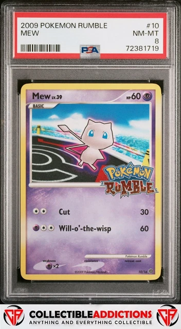 2009 Pokemon Rumble #10 Mew PSA 8 NM-MT