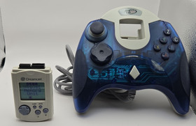 SEGA Dreamcast Console w/Sonic Adventure, Controller Memory Card & Cables Tested