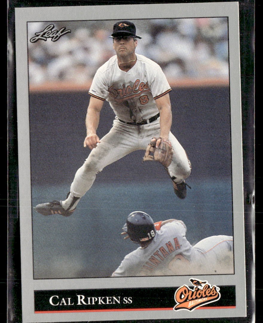 Cal Ripken Jr. #52 Baseball Cards 1992 Leaf trading card — raw and PSA graded price guide