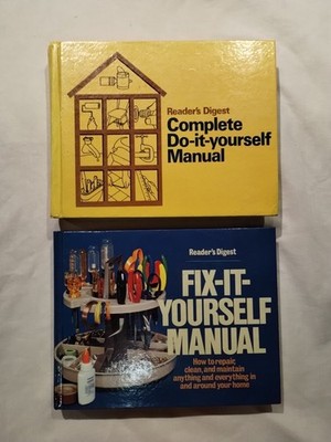 Lot of 2 Reader's Digest : Fix It Yourself & Complete Do It Yourself, 2 Manuals