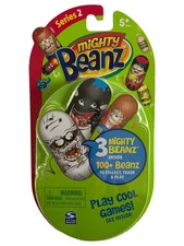 Mighty Beanz 3 Beanz Set, Collectible Series 2 in Green Package