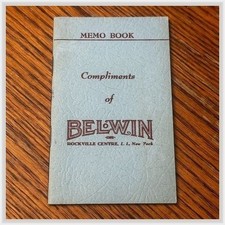 Belwin Memo Book Rockville Centre Long Island New York Promotional Item 1950s