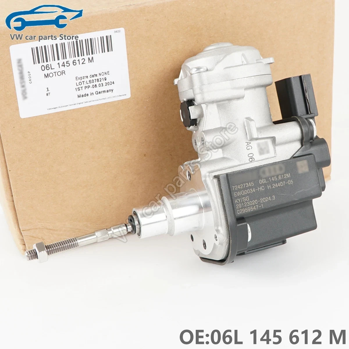 OEM Turbocharger Electric Actuator 06L145612M,06L 145 612 M for AUDI A4 B8 2011-