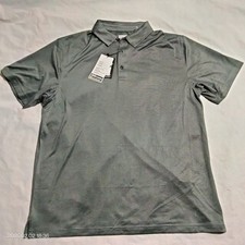 Callaway Opti-Dri Mens Polo Shirt Size L Large Black Grey Striped Golf Top NWT