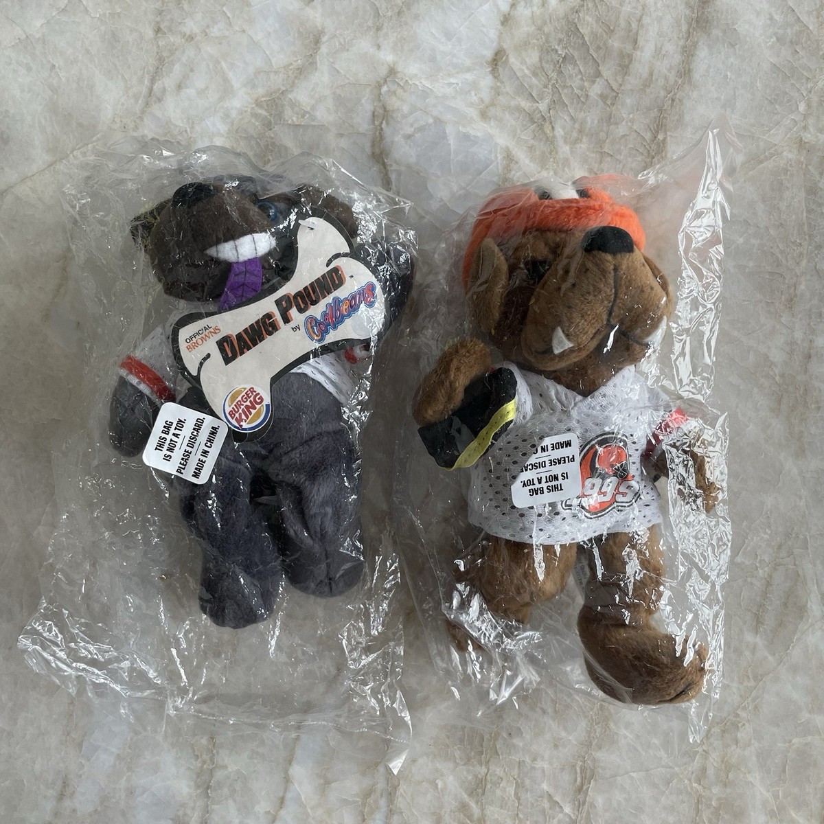 NEW VTG 1999 NFL Cleveland Browns Dawg Pound Puppies Bean Plush