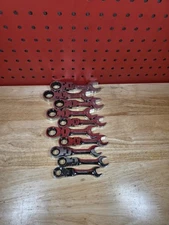 GearWrench 9550 10-Piece 10-19mm 72-Tooth Stubby Flex Head Ratcheting Wrench Set