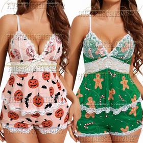 Women's Sexy-Lingerie Babydoll G-string Sleepwear Underwear Lace Dress Nightwear