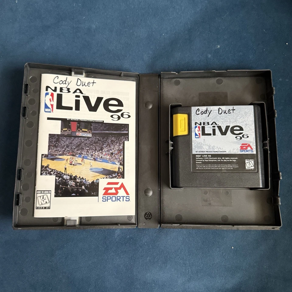 Lote de 4 juegos deportivos Sega Genesis EA NBA Showdown 94, NBA Live 95, 96, 97 Foto 4 de 4