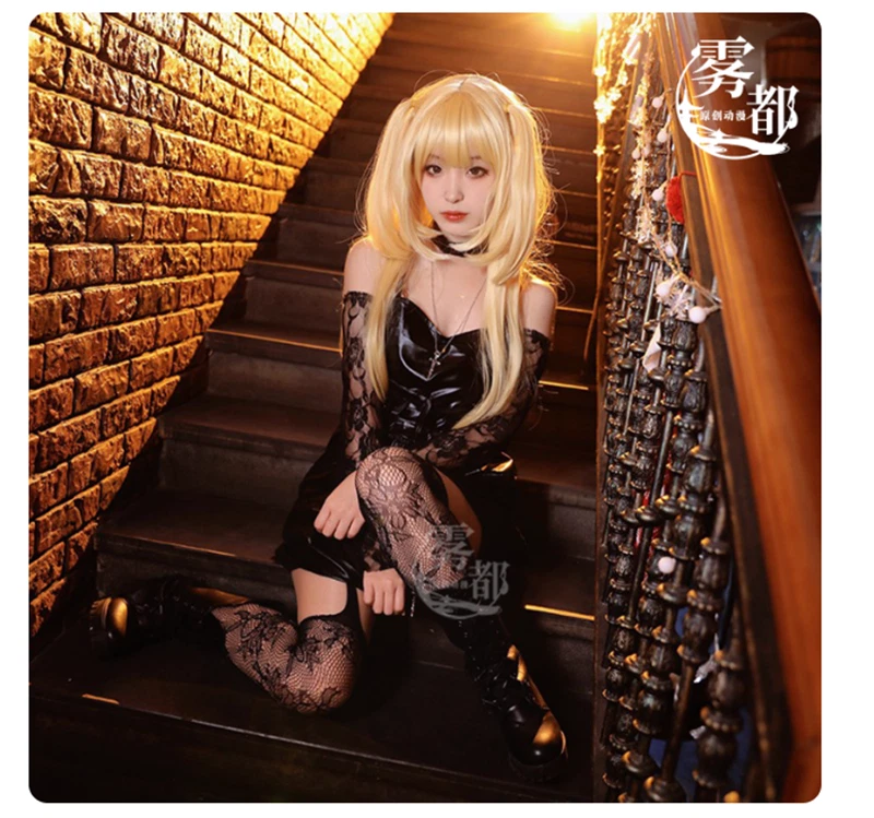 DEATH NOTE Misa Amane Costume Cosplay Party Halloween Skirt Dress Full outfits - Image 4 of 4