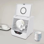 800W Countertop Dishwasher Portable Dishwasher Mini Dishwasher W/4 Wash Modes