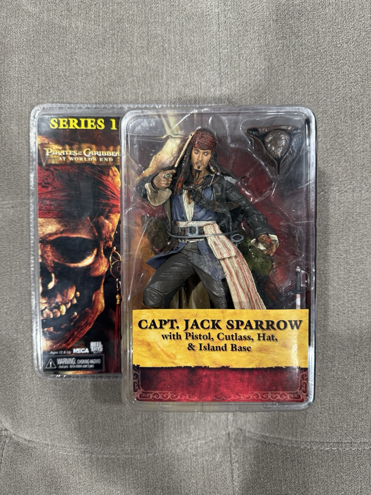 NECA Reel Toys Captain Jack Sparrow Series 1 Pirates of the Caribbean At Worlds End Action Figure