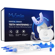 Mysmile Teeth Whitening Kit With Led Light, 10 Min Non-sensitive Fast