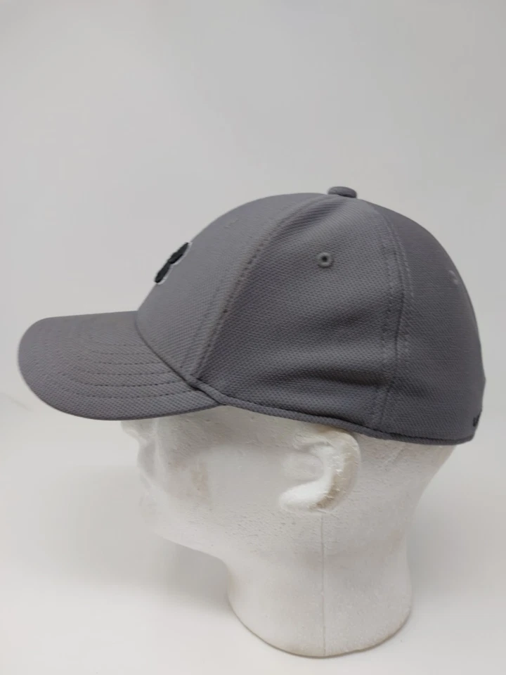 Under Armour UA Classic Fit Gray Youth S/M Fitted Hat Cap - Image 3 of 4