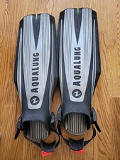 Black and Sliver Giant Aqualung Blades 2 Swim Fins