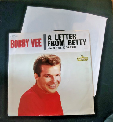 Bobby Vee BE TRUE TO YOURSELF / A LETTER FROM BETTY 45RPM  #55581