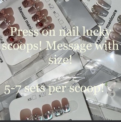Reusable press on nails mystery Scoop! 5-7 Sets Per Scoop!