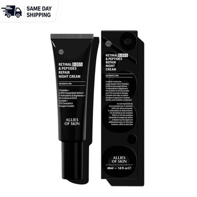 Gentle Retinal Night Cream with 5 Peptides   Firming & Hydrating Solution 1.6oz
