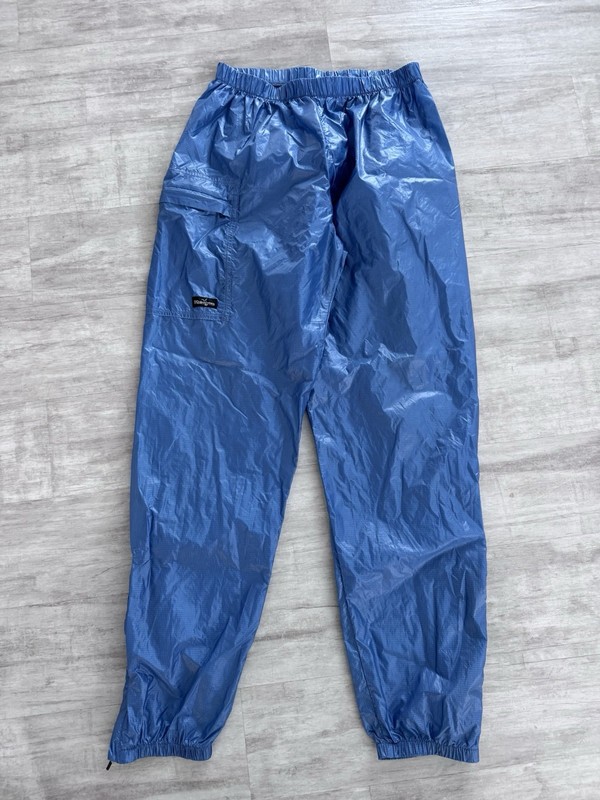 Womens Wintergreen Ely MN Wind/Rain Pants Nylon Blue EUC! Medium Zippered Ankles