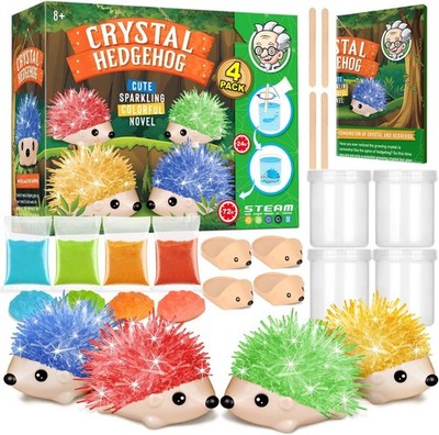 Dr. Daz Igel Kristalle Züchten - Kristall Zucht Hedgehog, 4 Stück - Experimente