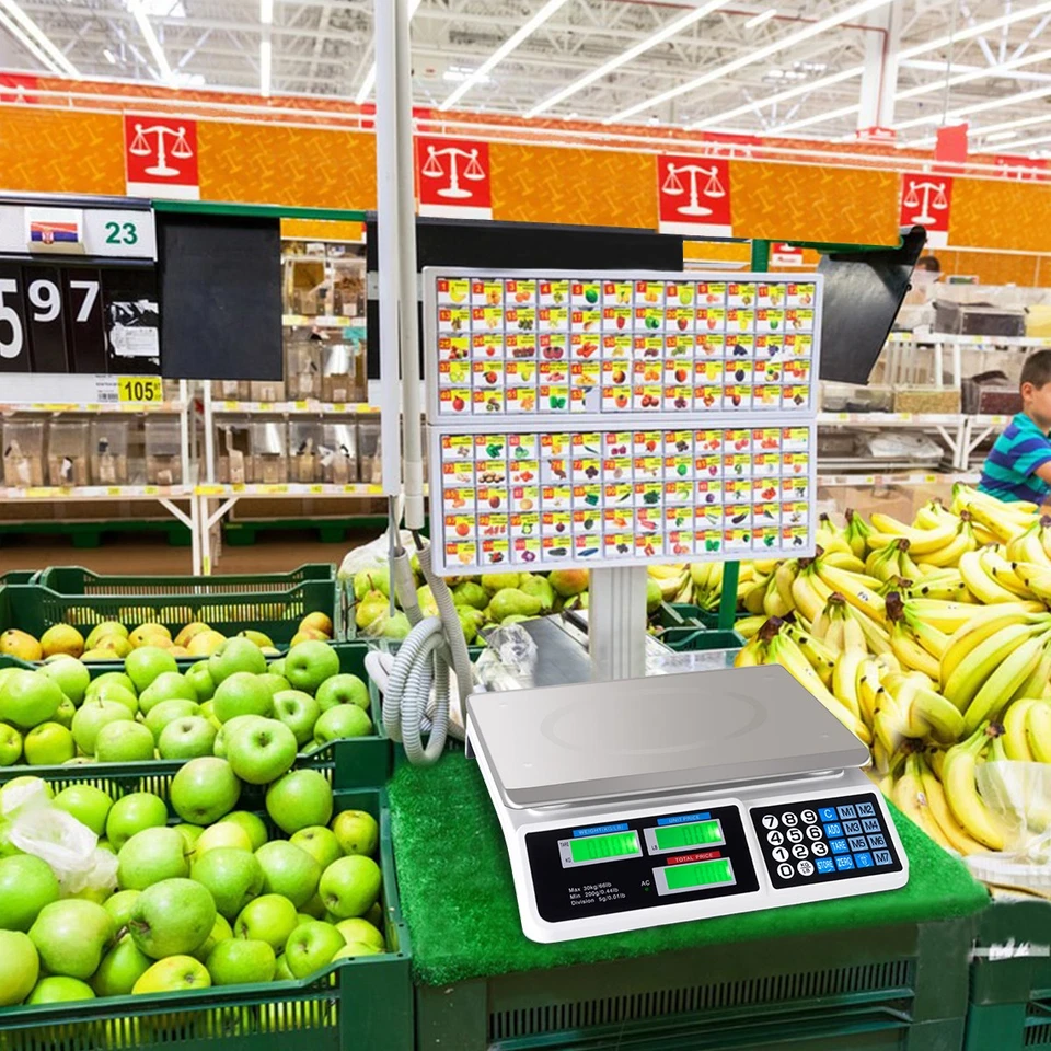 66Lbs Digital Weight Scale Price Computing Retail Count Scale Food Meat Scales - Image 4 of 4