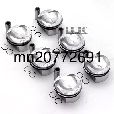 6x Pistons Rings Set STD Φ84.5mm For Audi A4 B7 A6 C6 A8 3.2 FSI AUK BKH BPK