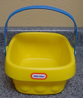 Little tikes GROCERY YELLOW HANDLE Shopping Market BASKET #4484 Veggies Fruits