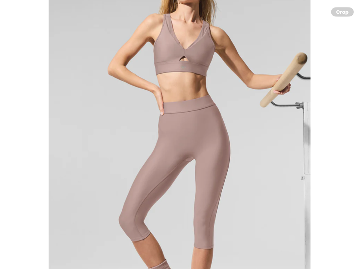 alo yoga Airlift Mesh High-Waist Just Right Capri , NWT, XS orig