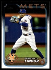 Francisco Lindor 2024 Topps #650 New York Mets FREE SHIPPING AutographDen