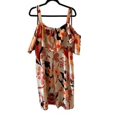 NWT  Rachel Rachel Roy Plus Size Marcella Floral-Print Cold-Shoulder Dress 22W