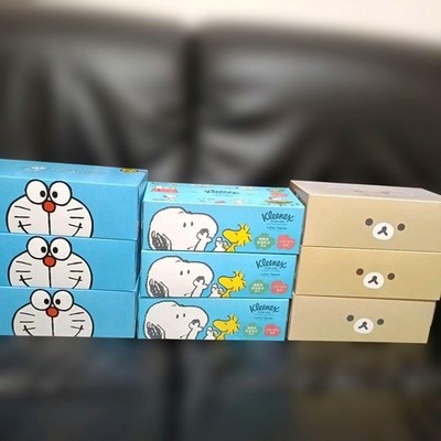 Character tissue box 9-box set Doraemon SNOOPY RILAKKUMA