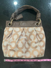 Coach Signature Metallic Bronze And Gold Satchel NWTGS B0973-13511