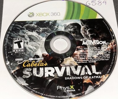 Cabela's Survival: Shadows of Katmai Microsoft Xbox 360 Disc Only #G584