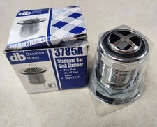 Dearborn Brass 3785A Standard Bar Sink Strainer Stainless Steel NIB