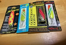 NEW FOUR (4)Trolling Spoons-Assorted Name Brands, Sizes & Colors: NIP