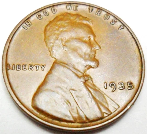 🔥 1935 P Lincoln Wheat Cent Good - Very Good (G-VG) Condition Copper Penny 1c