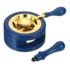 Wax Seal Kit, 1 Set Wax Seal Warmer Melting Spoon Wax Seal Stamp Handle, Blue