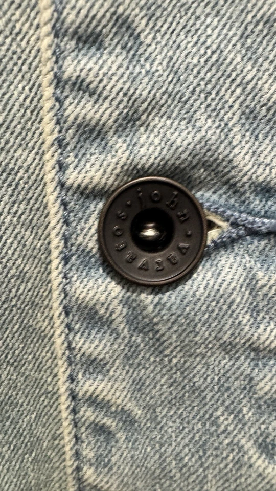 $498 NUEVO CON ETIQUETAS Chaqueta de Lino John Varvatos 54 Azul Denim Alleck Tareas Abrigo Para Hombre Grande Foto 4 de 4