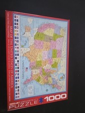 EuroGraphics Jigsaw Puzzle Map of The United States 1000 Missing 1 Piece