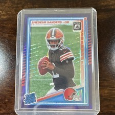 2025 Panini Donruss Optic - Rated Rookie Shedeur Sanders #203 Purple Shock Prizm