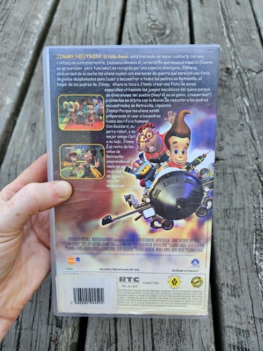 Spanish Jimmy Neutron VHS Espanol El Nino Genio Tape Video Movie - Picture 5 of 9