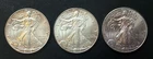 Three (3) BU One Ounce American Silver Eagles! 2006, 2007, & 2009! Some Toning!