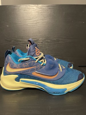 Nike Zoom Freak 3 NRG Men Size 13 Giannis Blue Citron Valentines DH7347 900