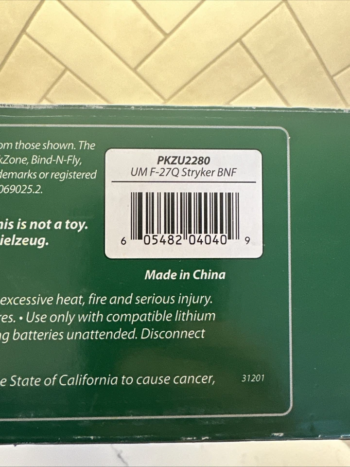 UMX Micro R/C BNF Airplane parkzone E-Flite F-27q Stryker 180 ultra micro RARE - Image 2 of 4