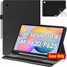 Slim Cover Case for Samsung Galaxy Tab S6 Lite 10.4 Inch with S Pen Holder