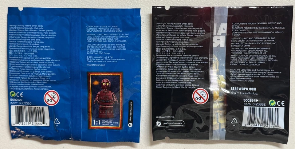 LEGO Star Wars 5002122 & 5002948 TC-4 & C-3PO with Red Arm Sealed Polybags - Image 2 of 4